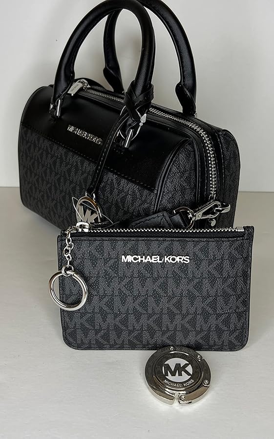 MICHAEL KORS ブラック ブルゾン XS Michael Kors Travel XS MINI Duffle Shoulder Crossbody